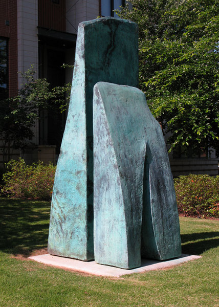 "Wedged" 9' x 3' x 4'. 2014 On loan to Sculpturre Fields at Montague Park.