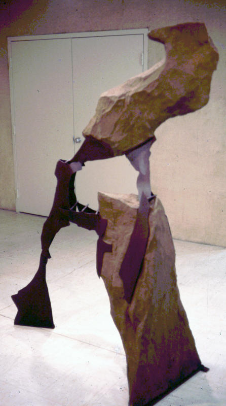 "Patience" Steel, pigmented concrete, stains.. 1985  - Private collection - Greensboro, NC