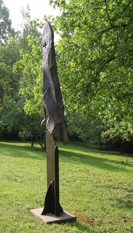 "Cross Negredo" - Steel, pigmented concrete, stain & sealer. 2004 Collection of the Artist.