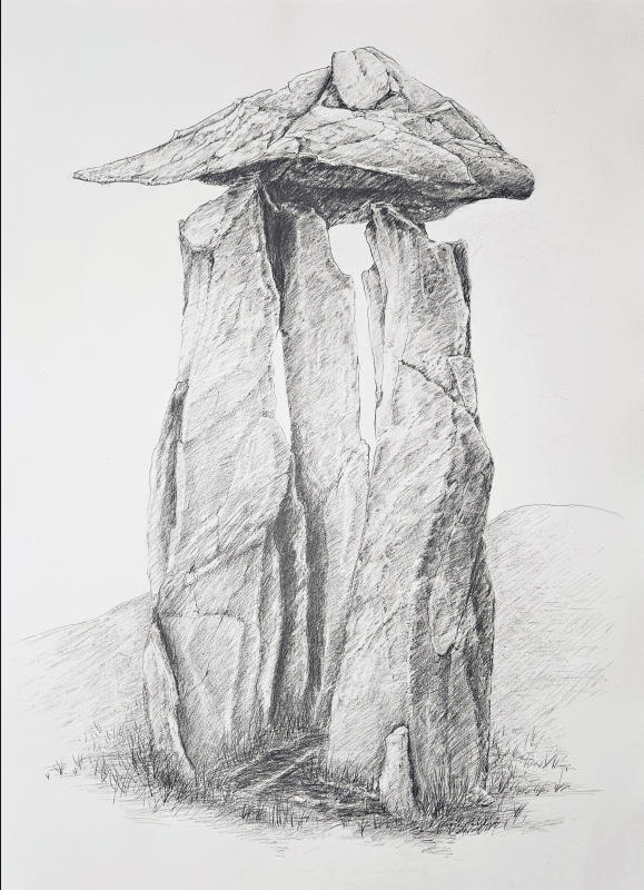 Untitled - 30" x 22" Pencil on rag paper. 2024 A$P