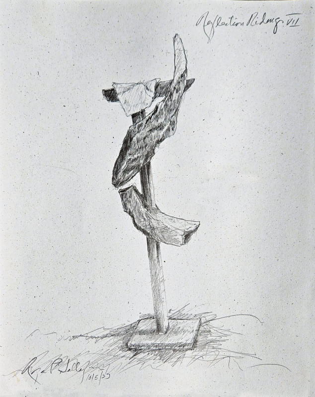 Reflection Riding VII - 14" x 11" Pencil on Hemp rag paper. 2023A4P