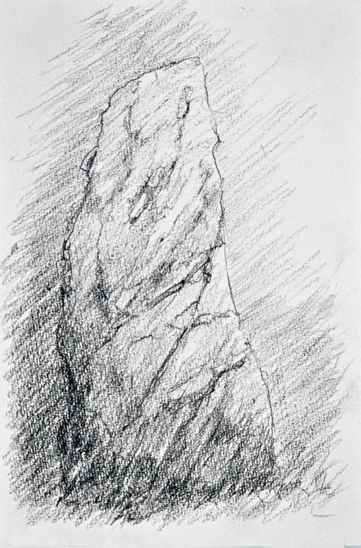 Untitled - 9" x 6" - Charcoal pencil on paper. 2024 A4P