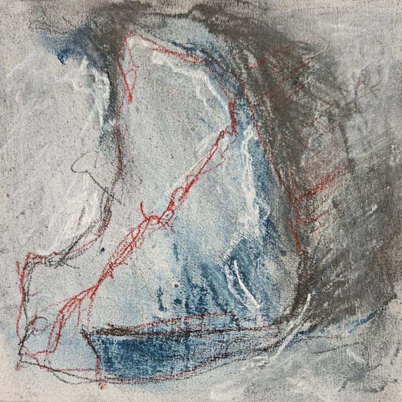 Redline XX - 6" x 6" - Mixed media on wood panel. 2025
A4P