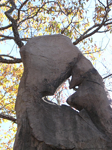 "Stone That Stands In An Empty Sky" - Detail 12' x3' x1.5' Commisioned for the North Carolina Zooligical Park